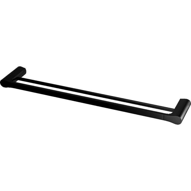 Полотенцедержатель WasserKRAFT Glan K-5140 двойной цвет Черный глянец